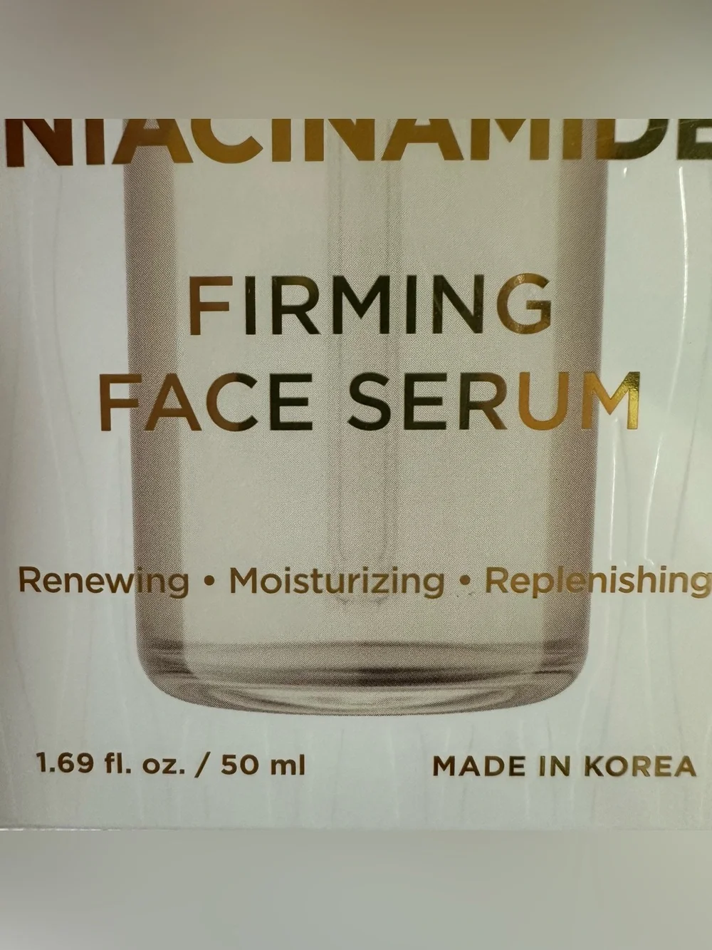 Clear Beauty 24K Gold Niacinamide Firming Face Serum 1.69 oz 50ml New in Box